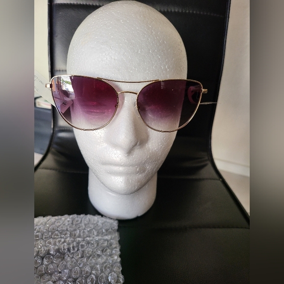 NWT Longchamp Gradient Purple/Gold Sunglasses - Picture 1 of 5